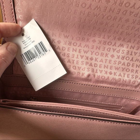 Kate spade Large Carson cross body purse  👛 pink and black - Picture 7 of 9